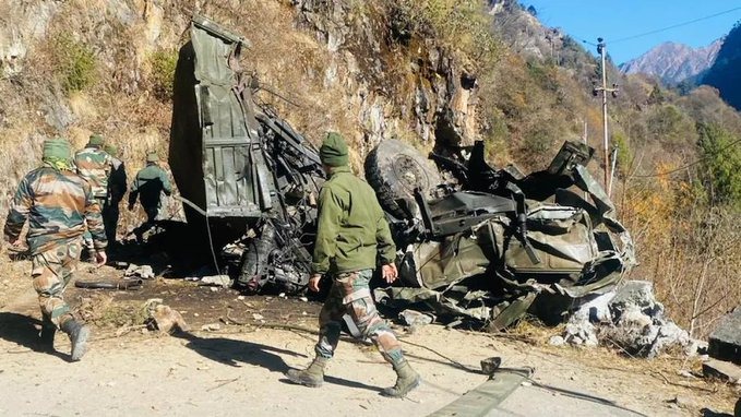 north sikkim army truck acciedent