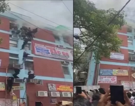 delhi coaching center fire