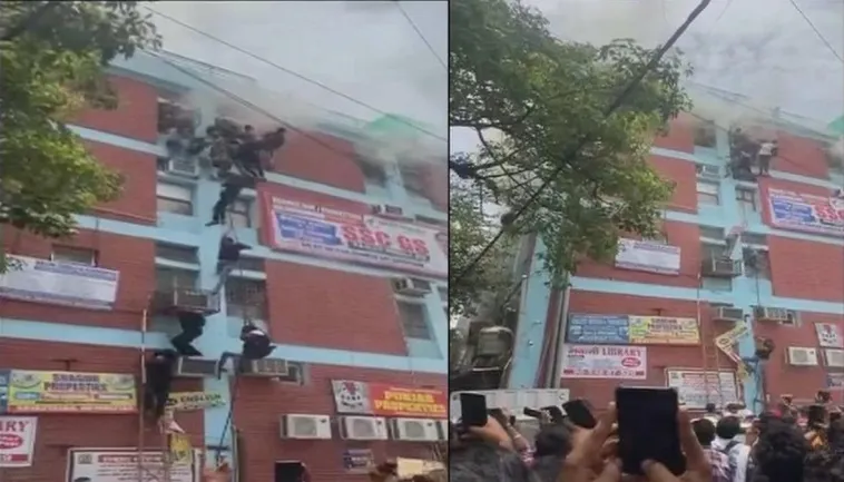 delhi coaching center fire